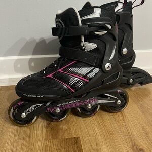 Rollerblade Black and Pink Inline Skates